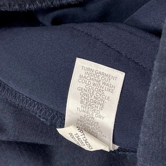 J Jill Essential Cotton Stretch Pants Women 10 Tall Elastic waist Pocket Pull-on - Picture 10 of 10